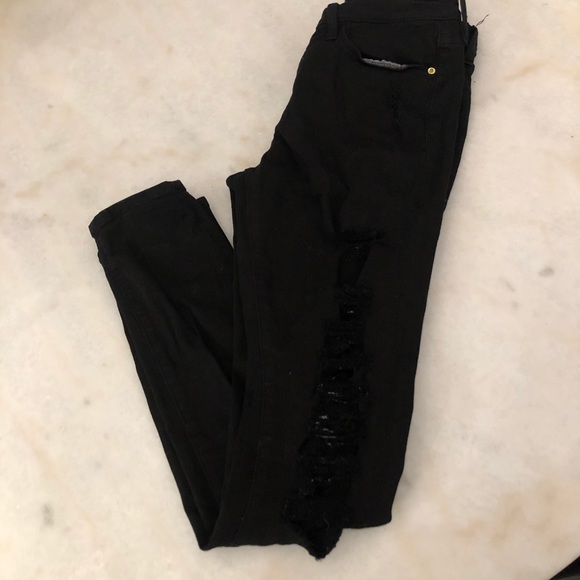 FRAME Le Skinny de Jeanne Ripped Skinny Jeans - Picture 5 of 14